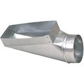 Gray Metal Gray Metal 10X4X6-112R No. 112 End-Center Register Boot - 10 x 4 x 6 in. 10X4X6-112R